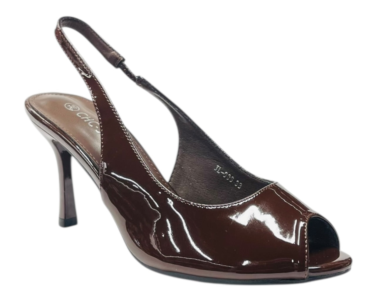Slingback Peep Toe Stiletto Heels