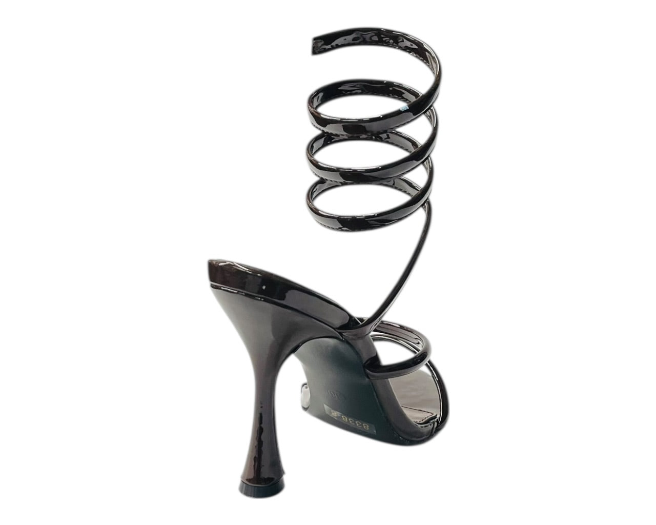 Snake Anklet Round Toe High Heel Sandals