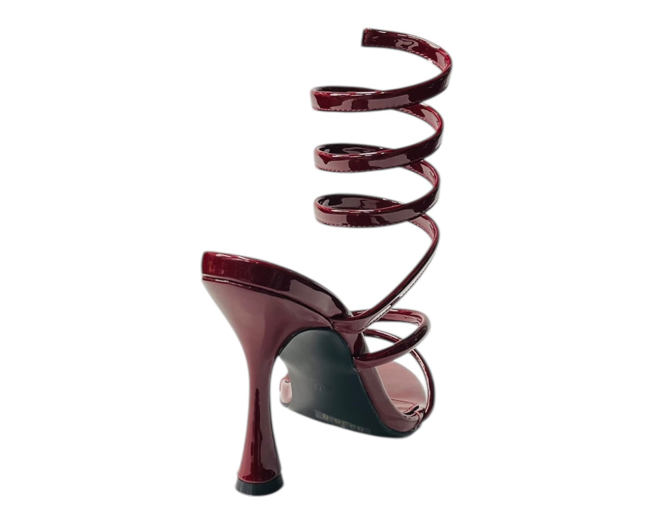 Snake Anklet Round Toe High Heel Sandals
