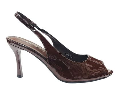 Slingback Peep Toe Stiletto Heels