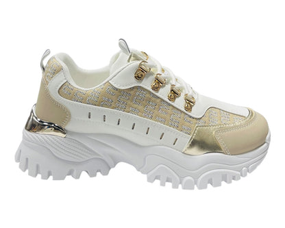 Chunky Sole Lace Up Sports Trainers