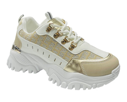 Chunky Sole Lace Up Sports Trainers