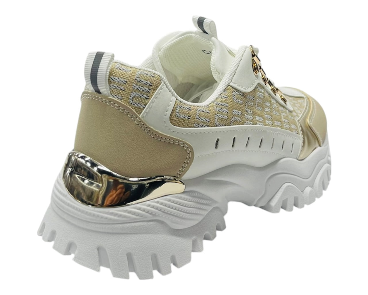 Chunky Sole Lace Up Sports Trainers