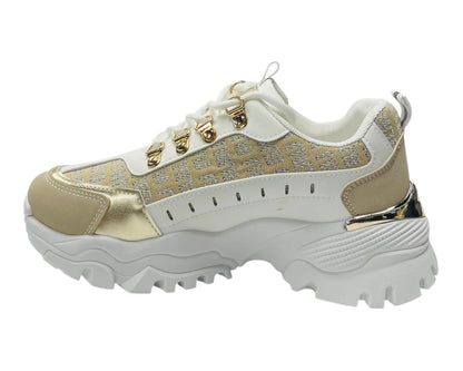 Chunky Sole Lace Up Sports Trainers
