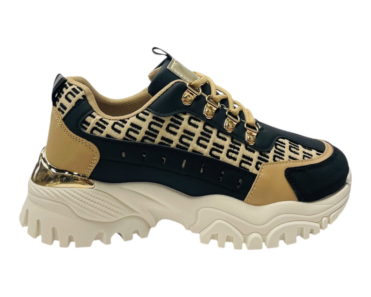 Chunky Sole Lace Up Sports Trainers