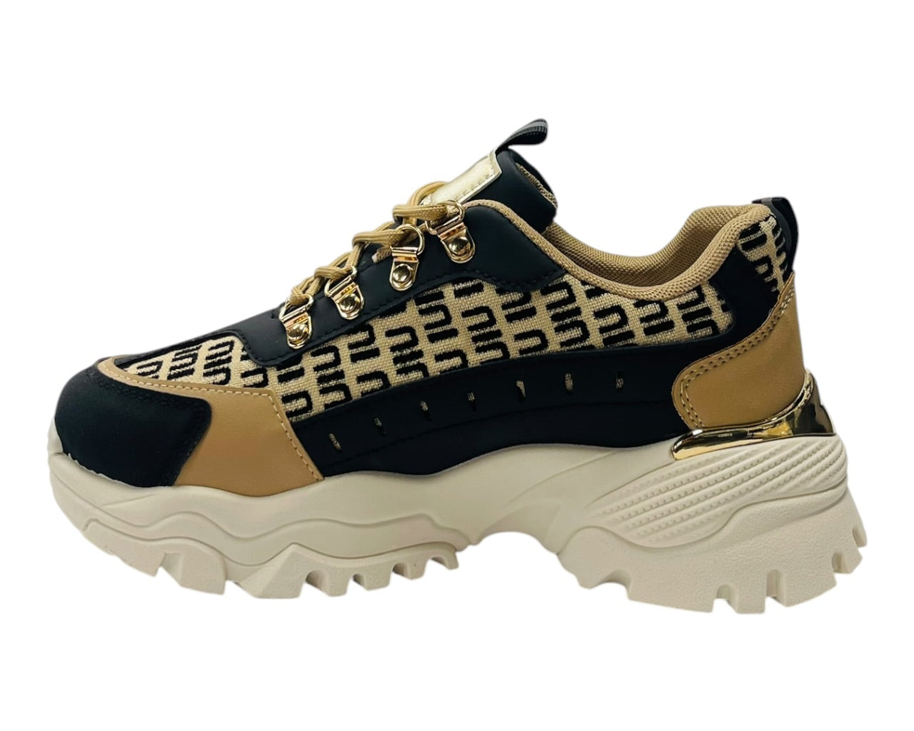 Chunky Sole Lace Up Sports Trainers