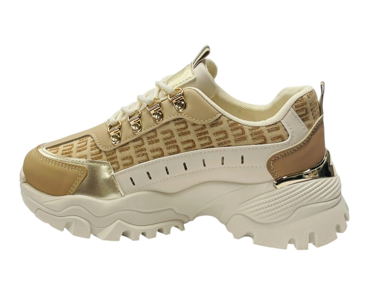 Chunky Sole Lace Up Sports Trainers