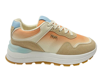 Chunky Sole Mesh Lace Up Sports Trainers