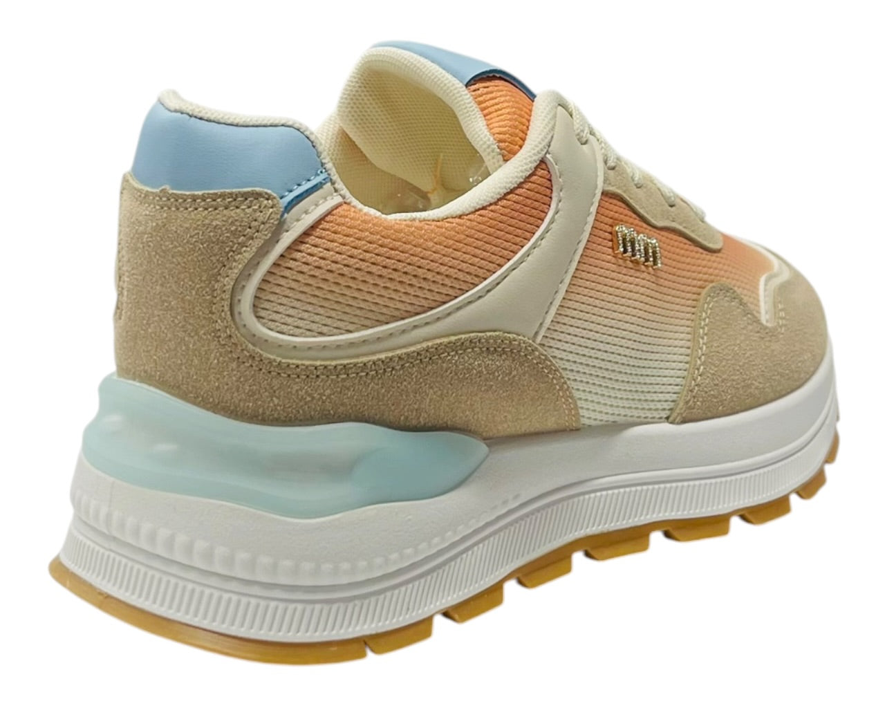 Chunky Sole Mesh Lace Up Sports Trainers