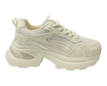 Chunky Sole Lace Up Sports Trainers