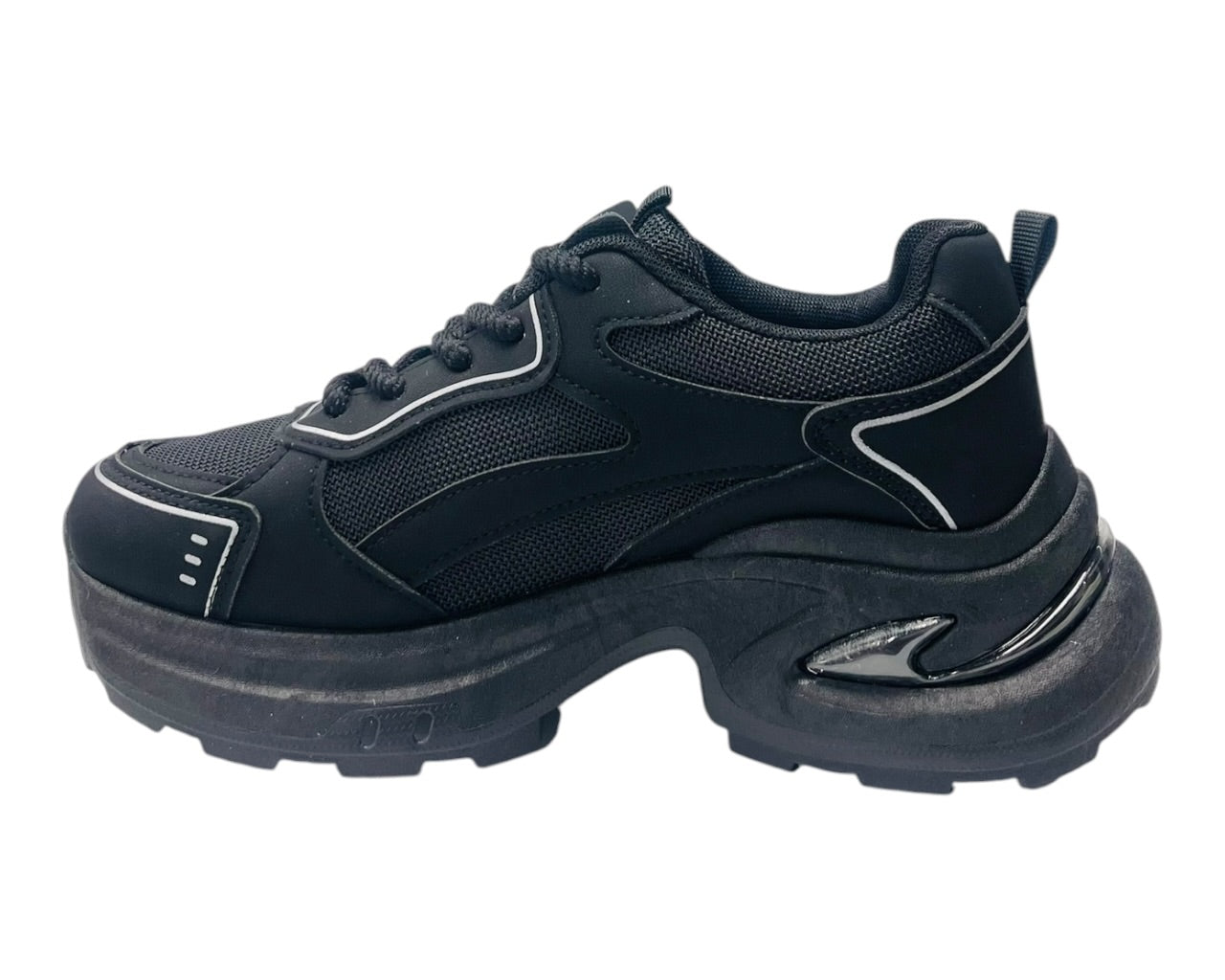 Chunky Sole Lace Up Sports Trainers