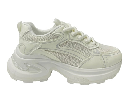Chunky Sole Lace Up Sports Trainers