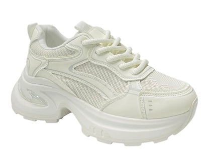 Chunky Sole Lace Up Sports Trainers