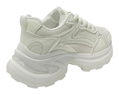 Chunky Sole Lace Up Sports Trainers