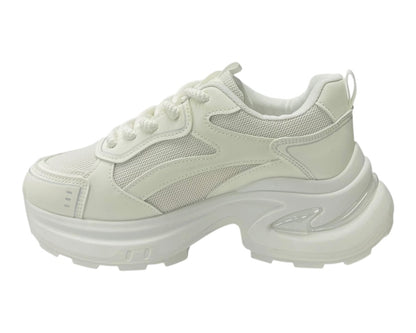 Chunky Sole Lace Up Sports Trainers