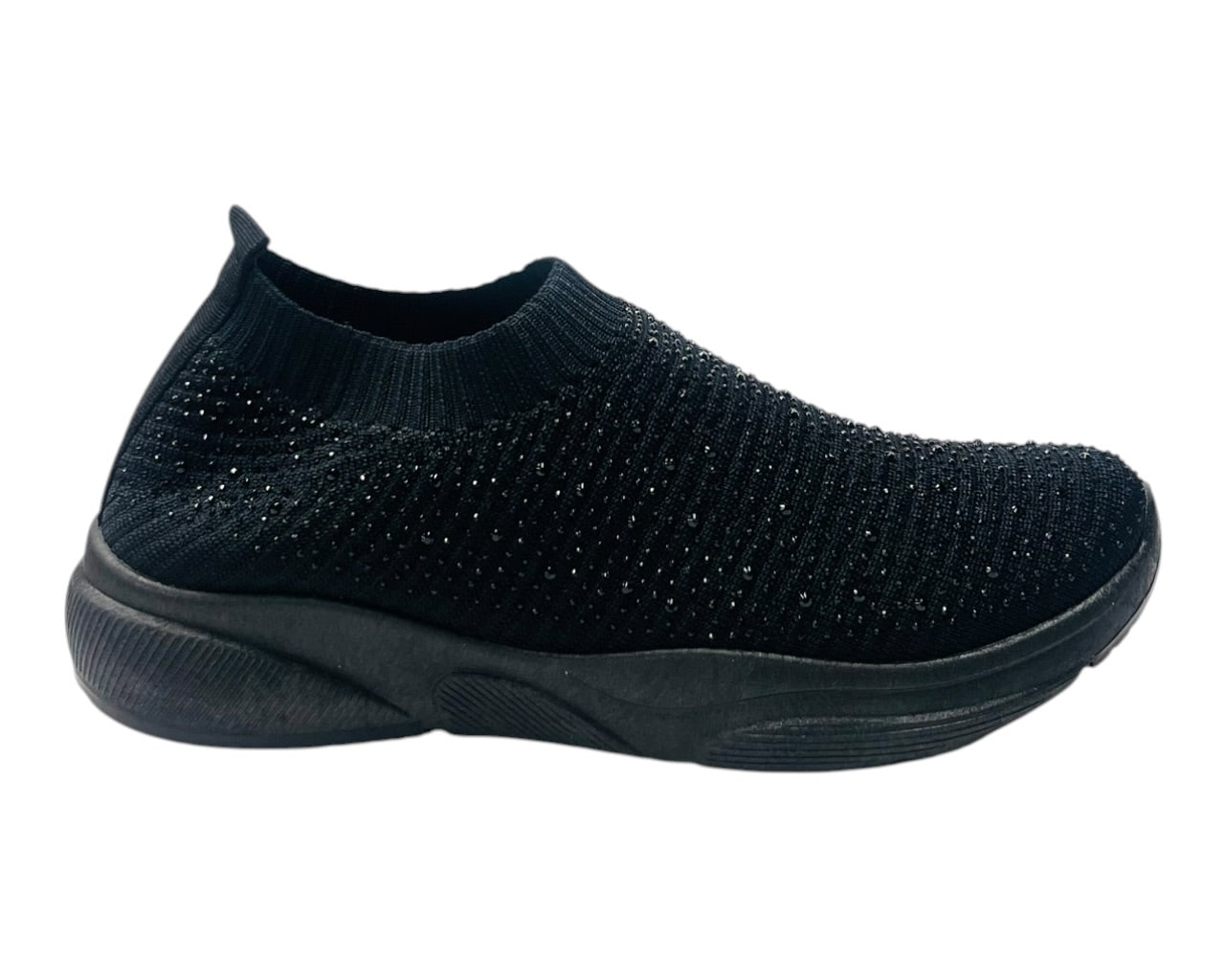Diamante Socks Slip On Trainers