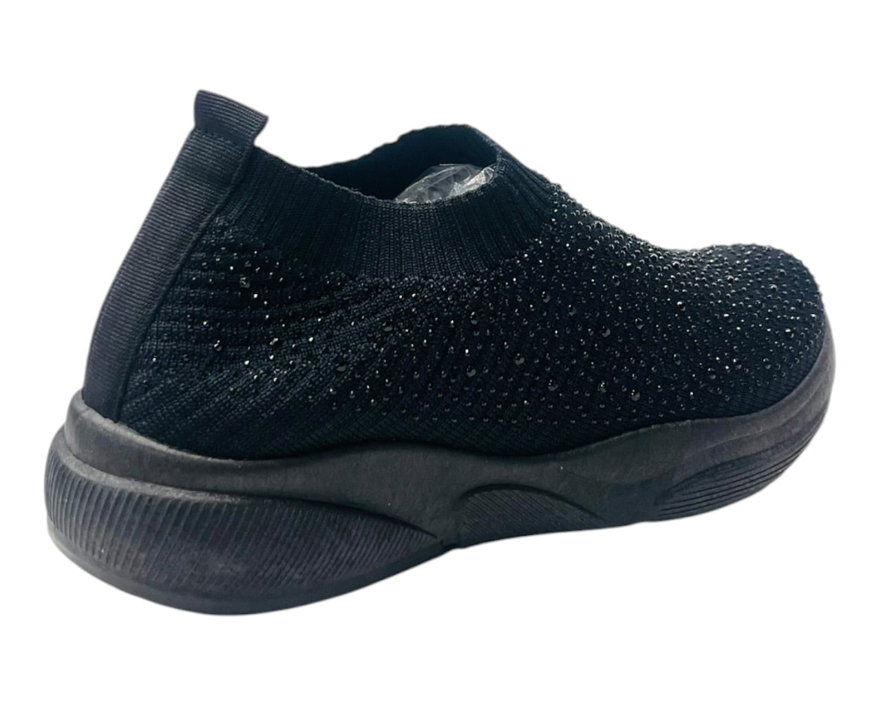 Diamante Socks Slip On Trainers