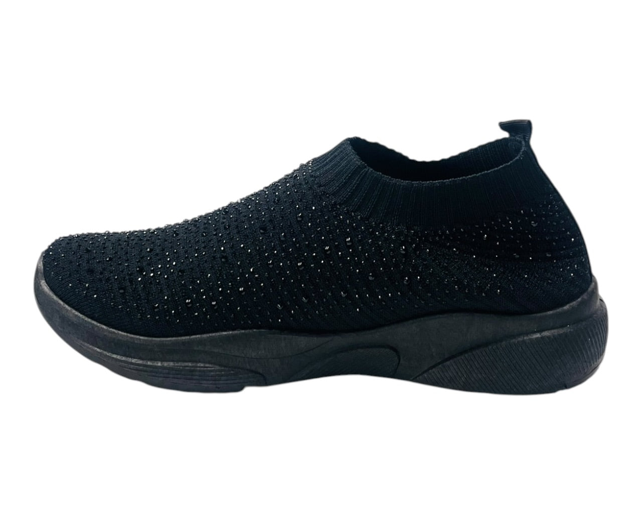 Diamante Socks Slip On Trainers