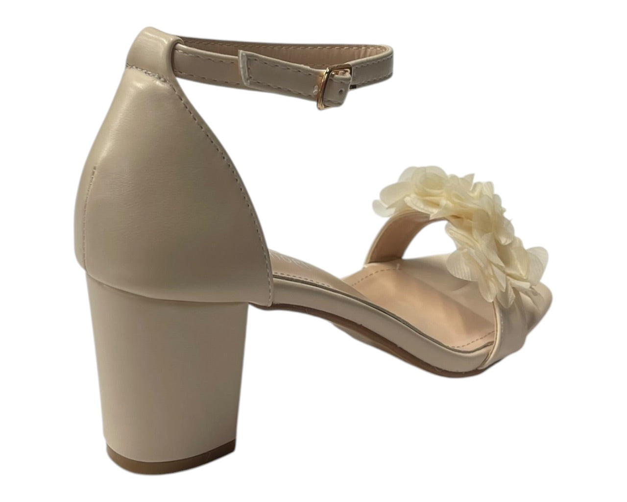 Floral Block Heel Open Toe Sandals
