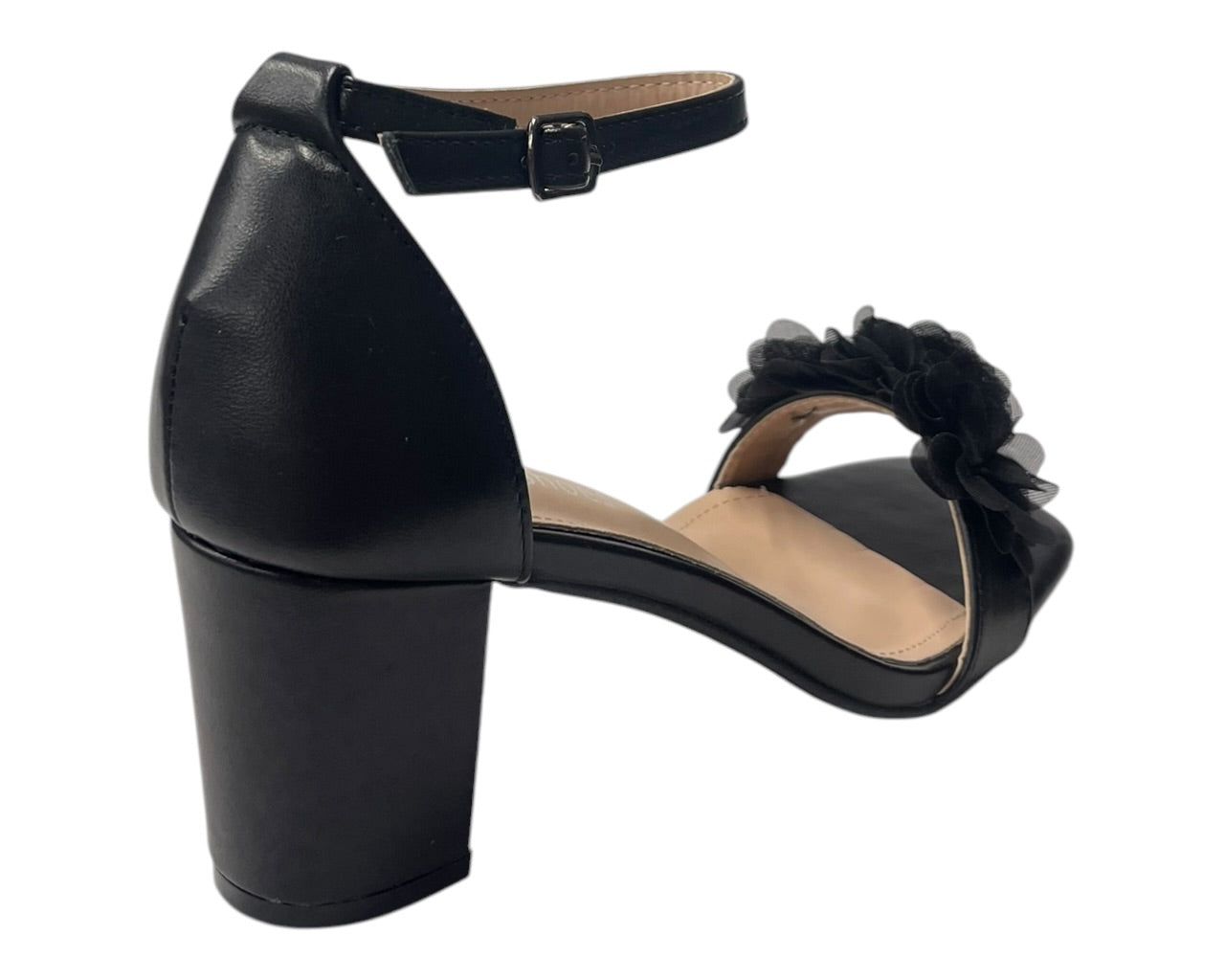 Floral Block Heel Open Toe Sandals
