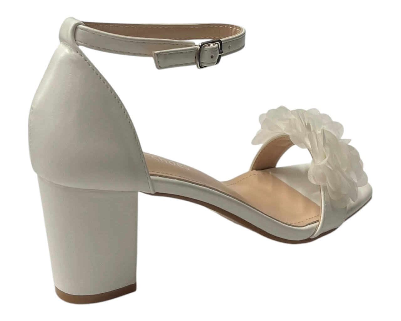 Floral Block Heel Open Toe Sandals