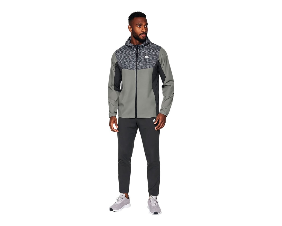 Colour Block Cargo Pant Hooded Tech Tracksuit