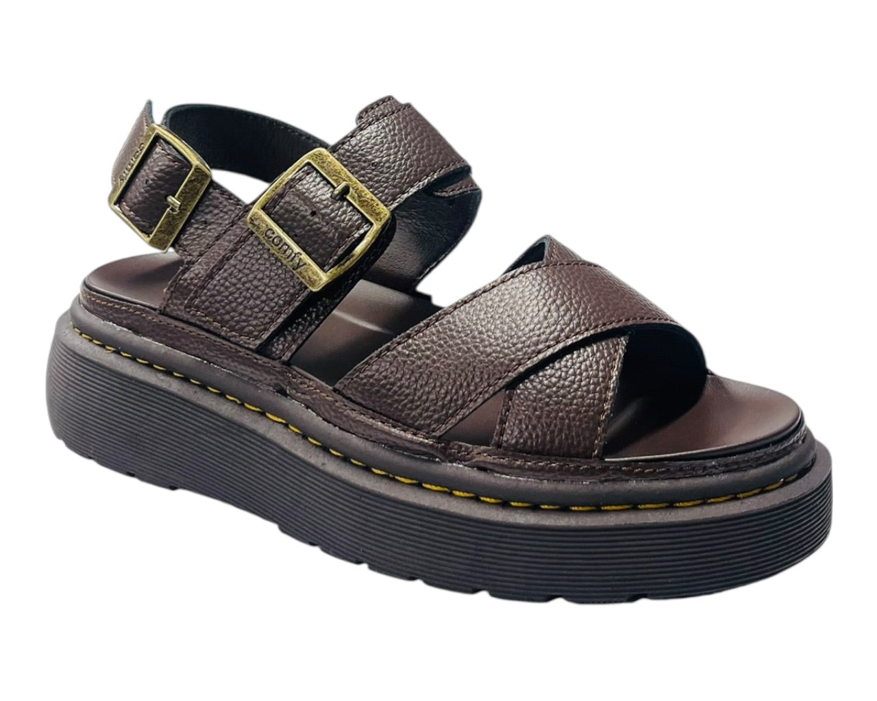 Ankle Strap Padded Chunky Sole Sandals
