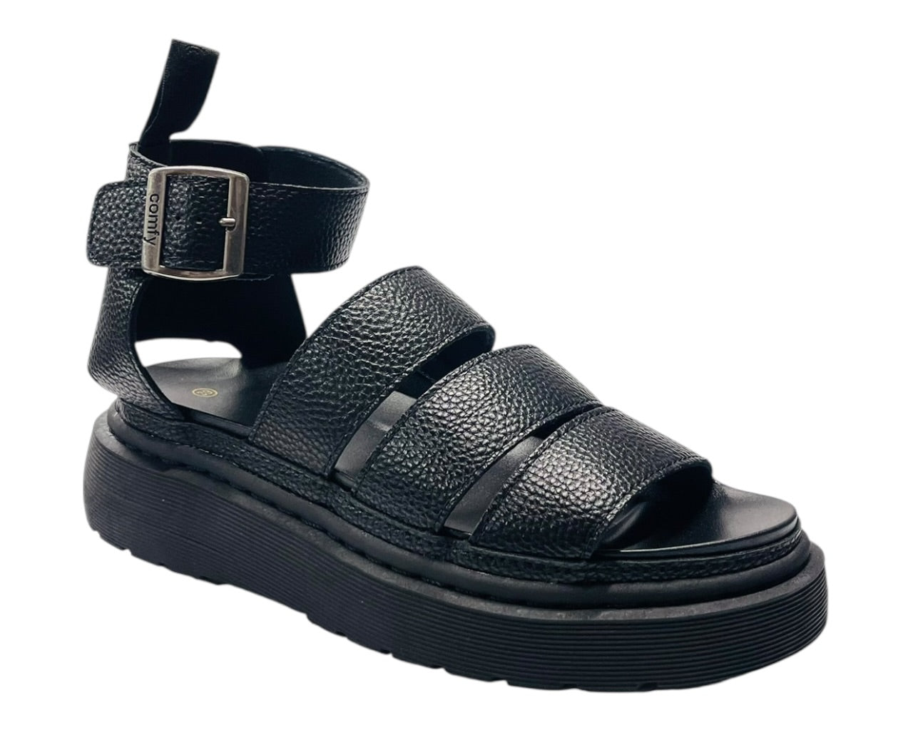 Ankle Strap Padded Chunky Sole Sandals