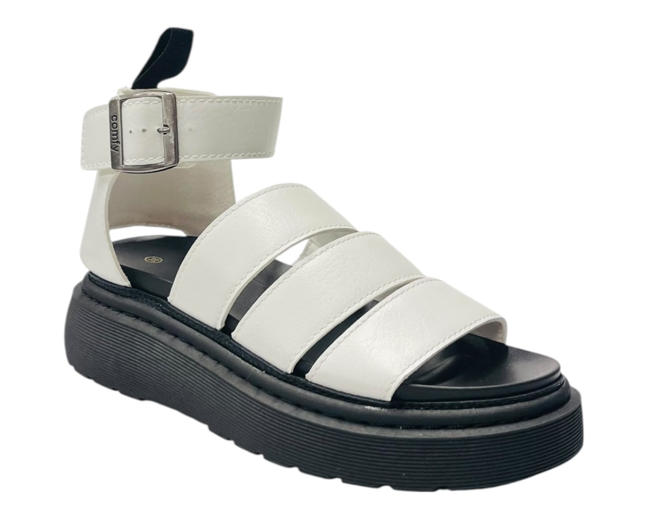 Ankle Strap Padded Chunky Sole Sandals
