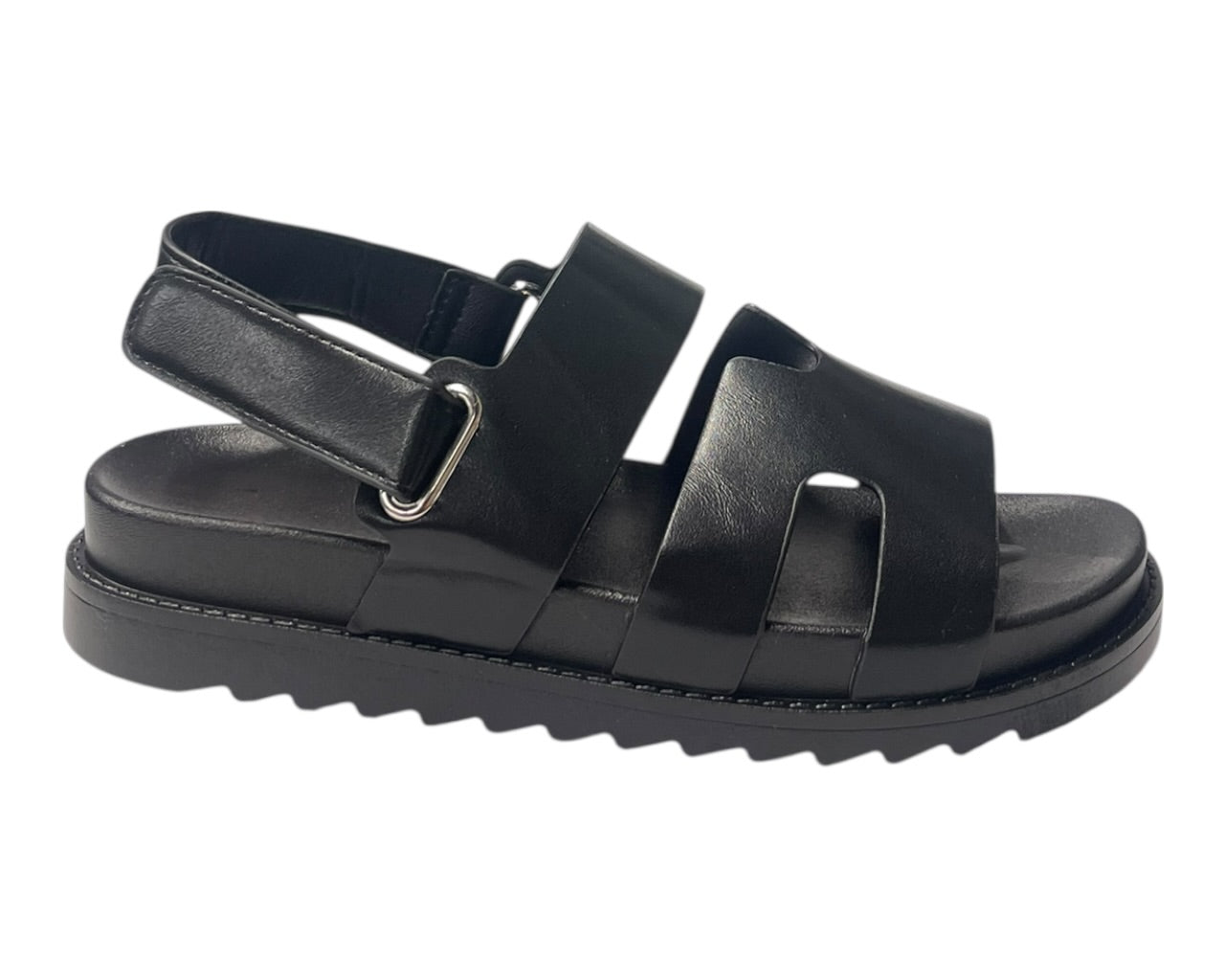Cut Out Strap Chunky Flatform Sandals