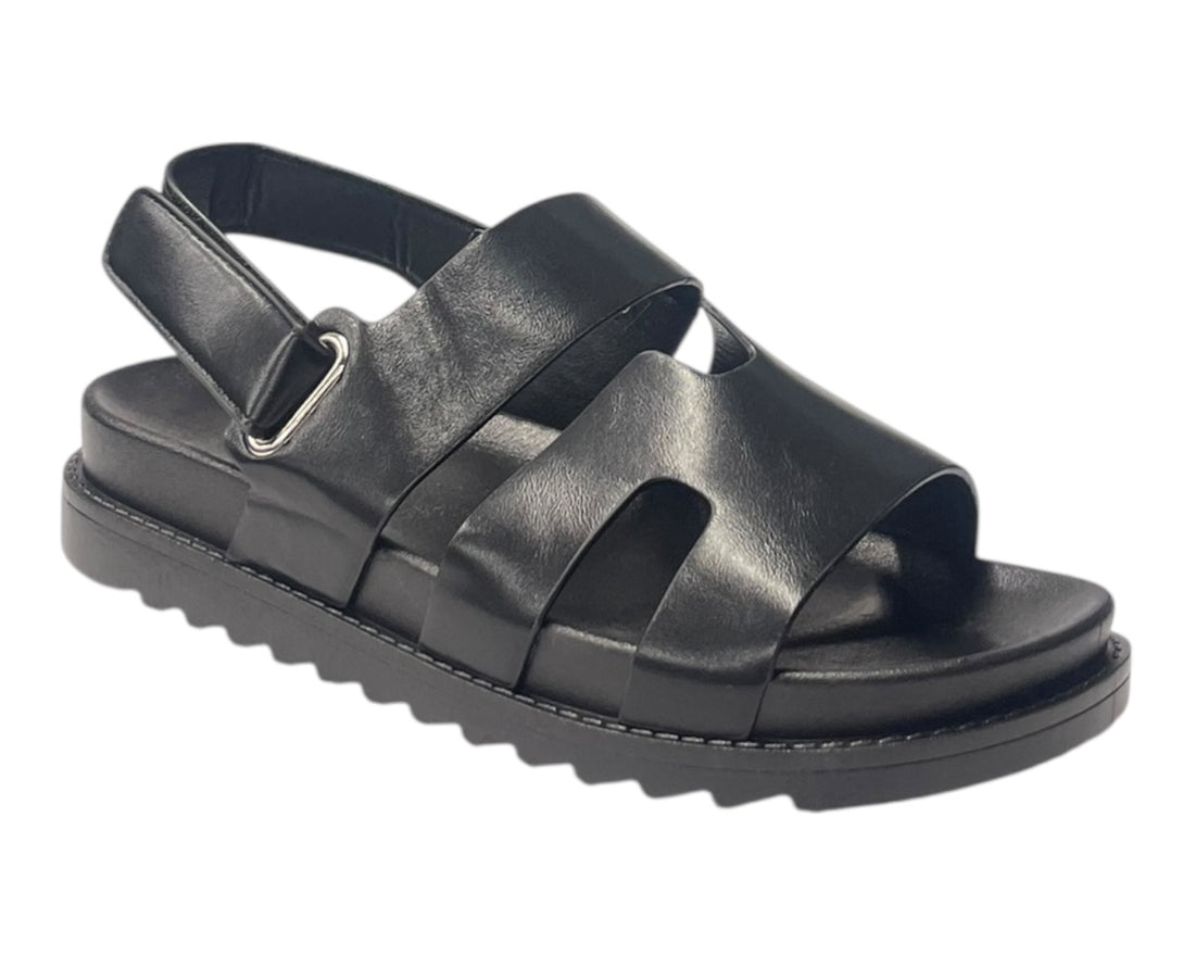 Cut Out Strap Chunky Flatform Sandals