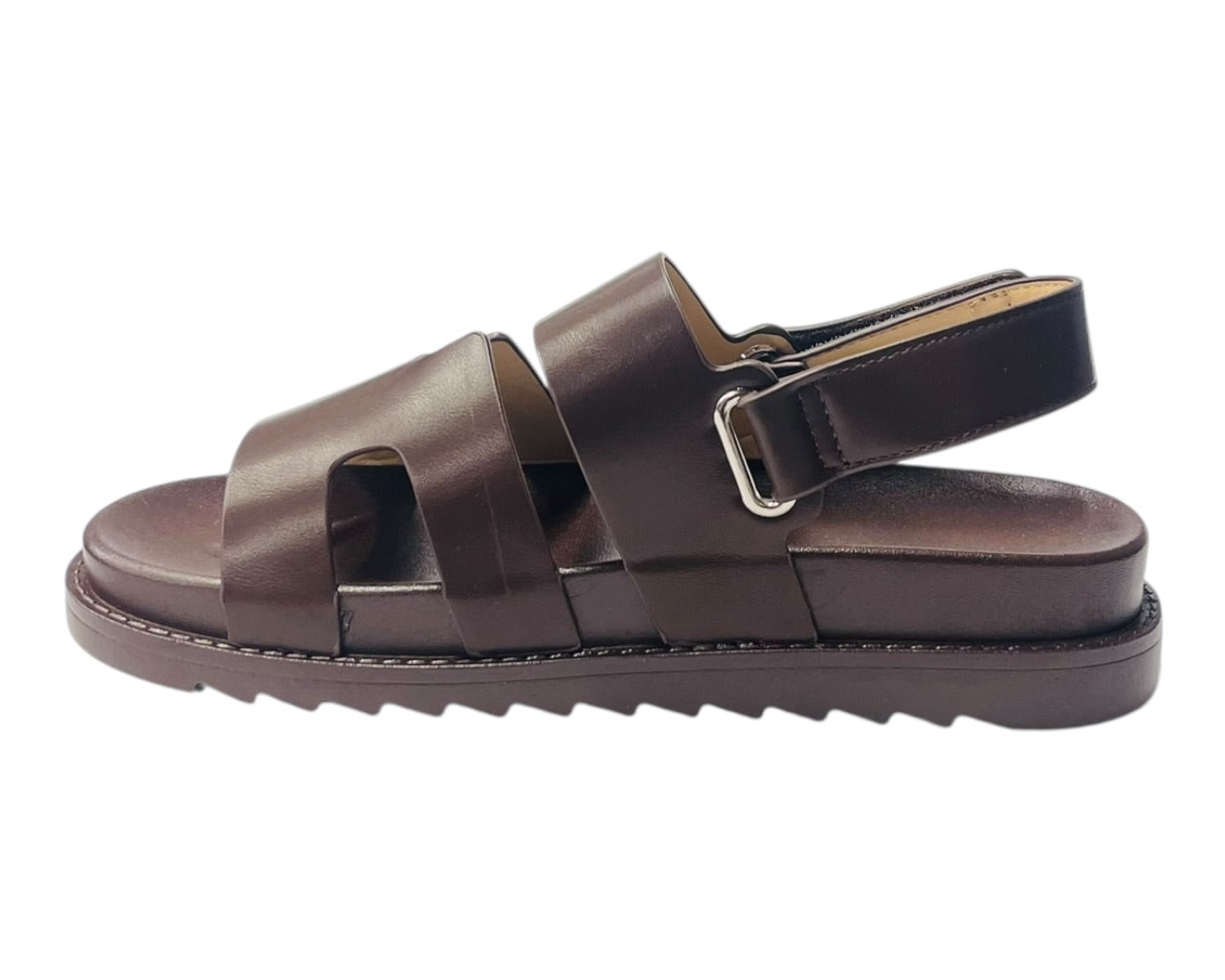 Cut Out Strap Chunky Flatform Sandals