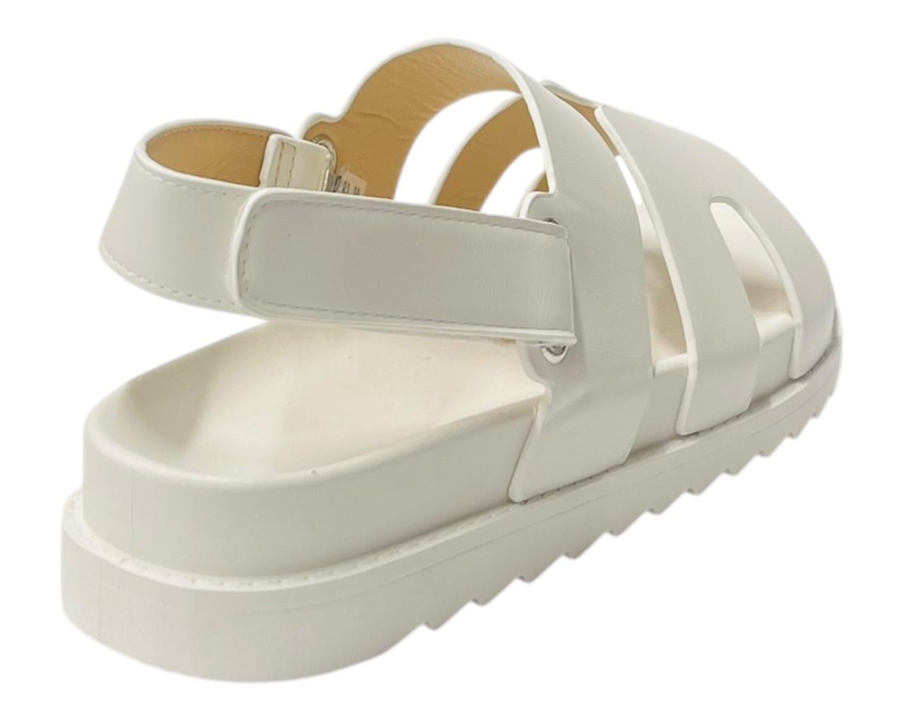 Cut Out Strap Chunky Flatform Sandals