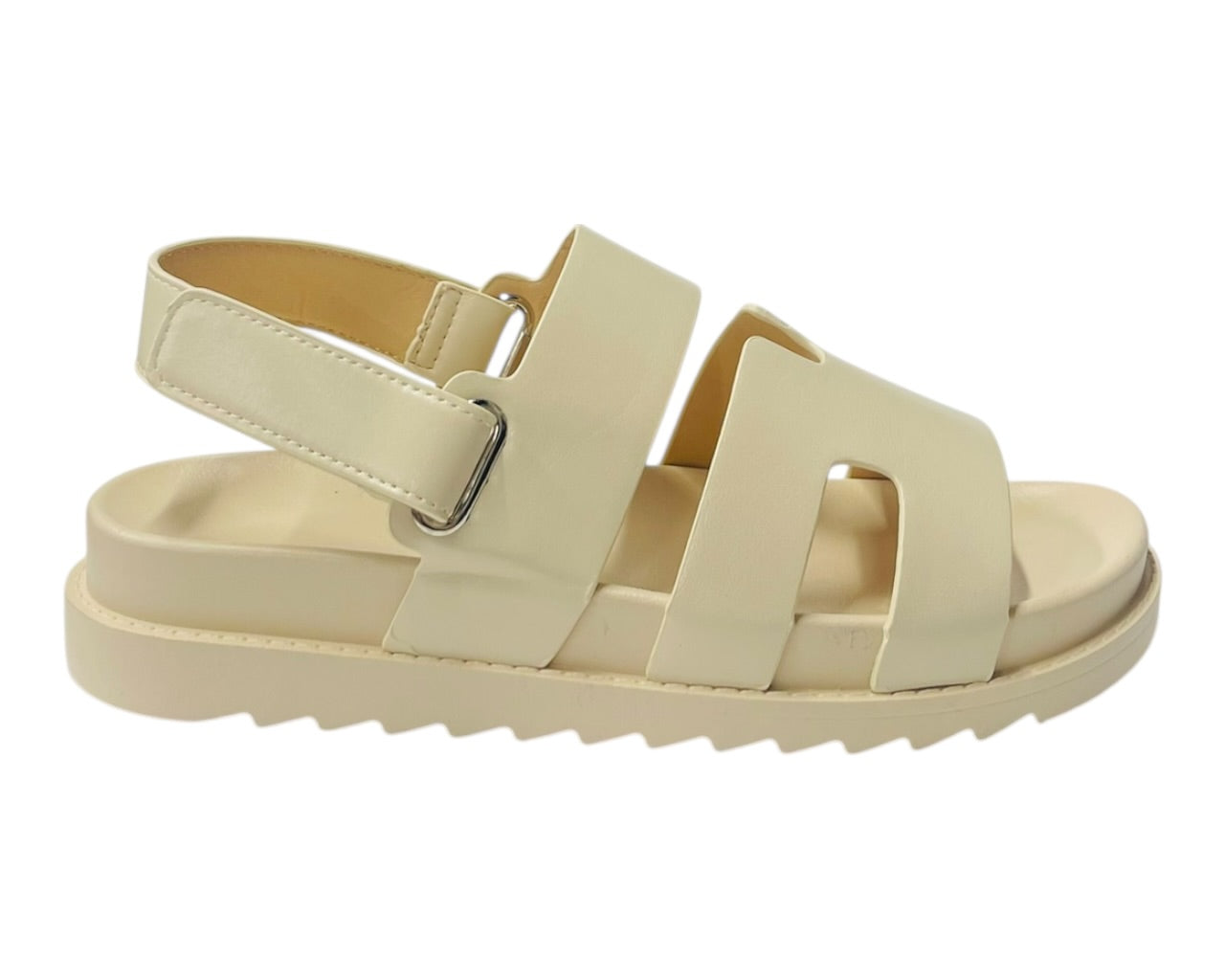 Cut Out Strap Chunky Flatform Sandals