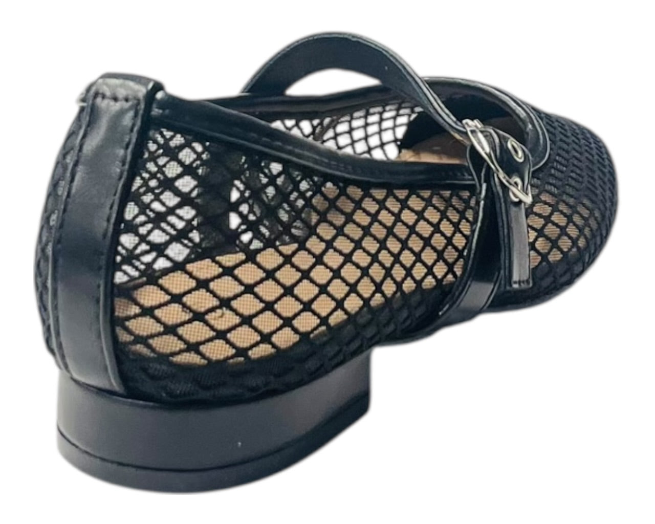 Woven Mesh Mary Jane Flat Shoes