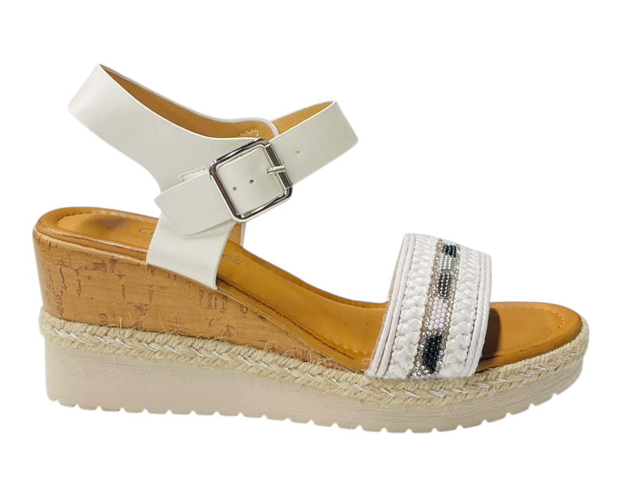 Lightweight Diamante Padded Insole Wedge Sandals