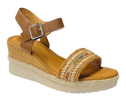 Lightweight Diamante Padded Insole Wedge Sandals