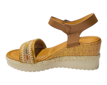 Lightweight Diamante Padded Insole Wedge Sandals