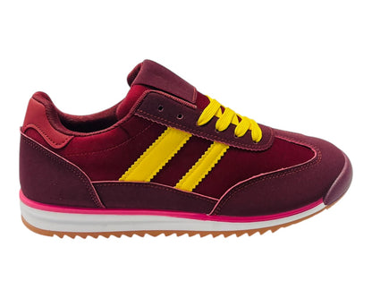 Sports Flat Sole Lace Up Trainers