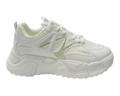 Chunky Sole Lace Up Sports Trainers