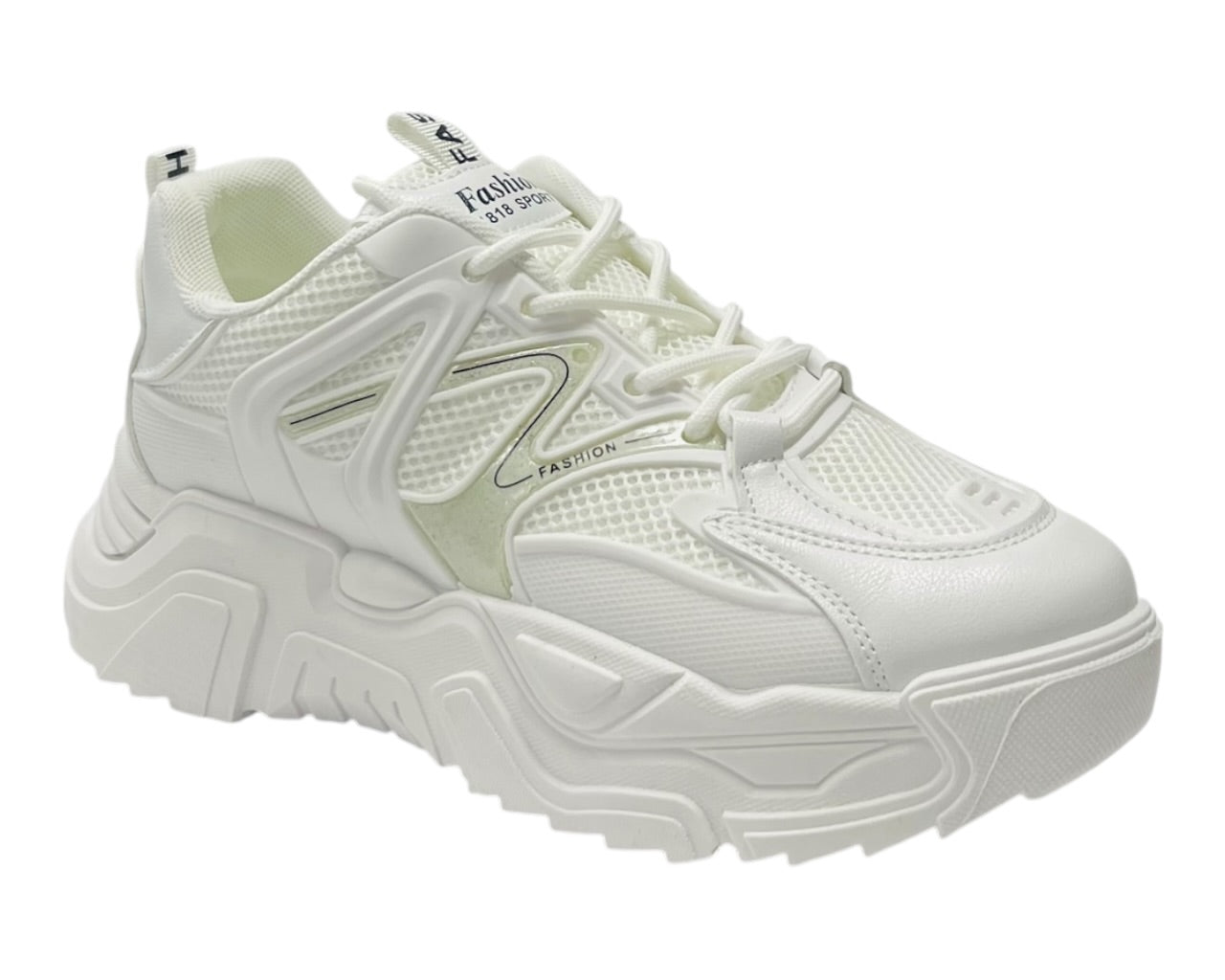 Chunky Sole Lace Up Sports Trainers