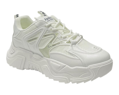 Chunky Sole Lace Up Sports Trainers