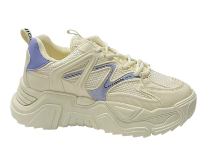 Chunky Sole Lace Up Sports Trainers