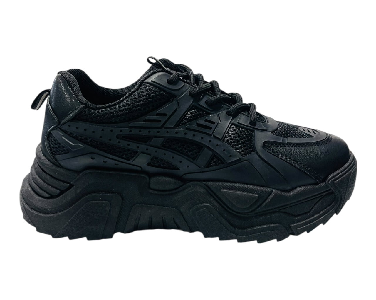 Chunky Sole Lace Up Sports Trainers