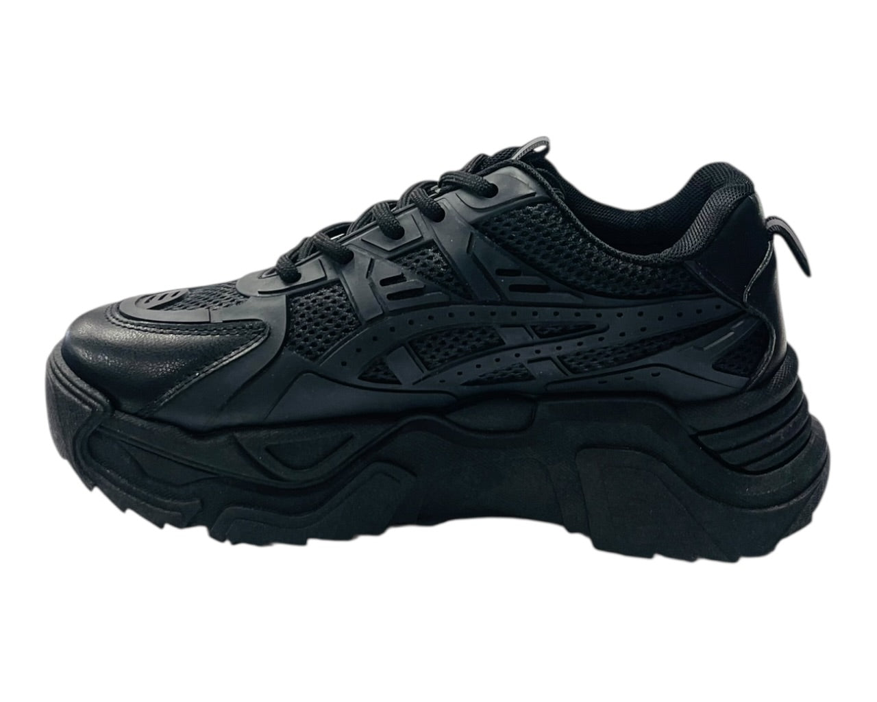 Chunky Sole Lace Up Sports Trainers