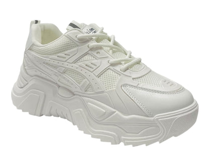 Chunky Sole Lace Up Sports Trainers