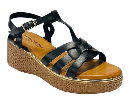 Lightweight Ankle Strap Wedge Sandals