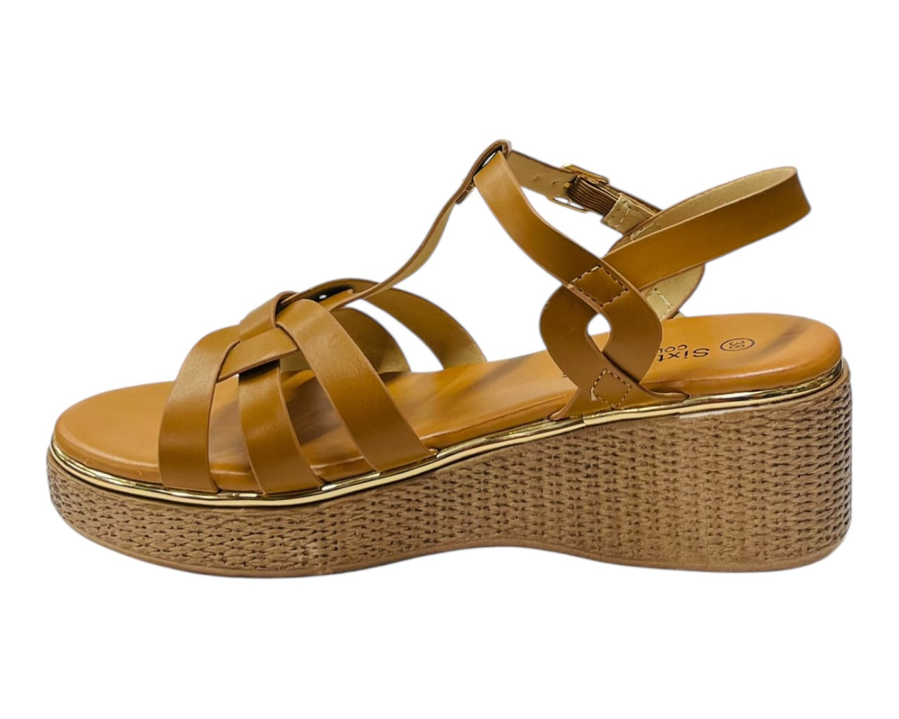 Lightweight Ankle Strap Wedge Sandals