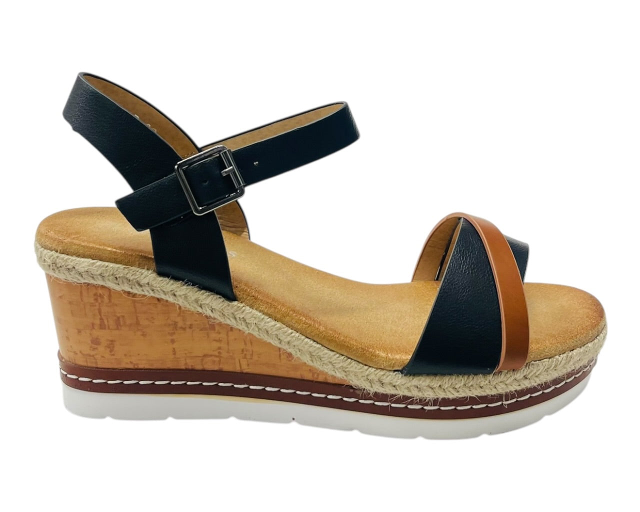 Lightweight Ankle Strap Wedge Sandals