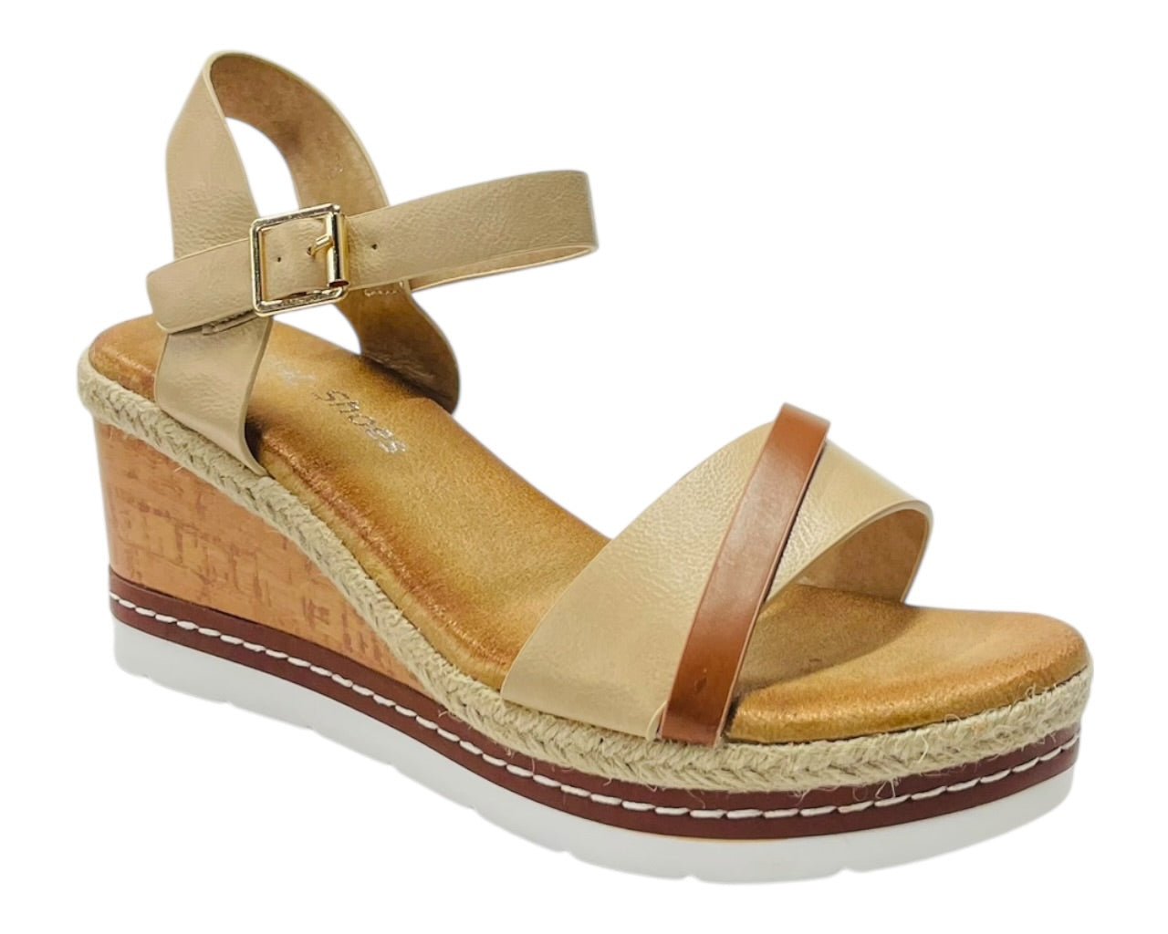 Lightweight Ankle Strap Wedge Sandals
